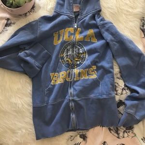 Vintage Retro  UCLA Bruins Full Zip Hoodie